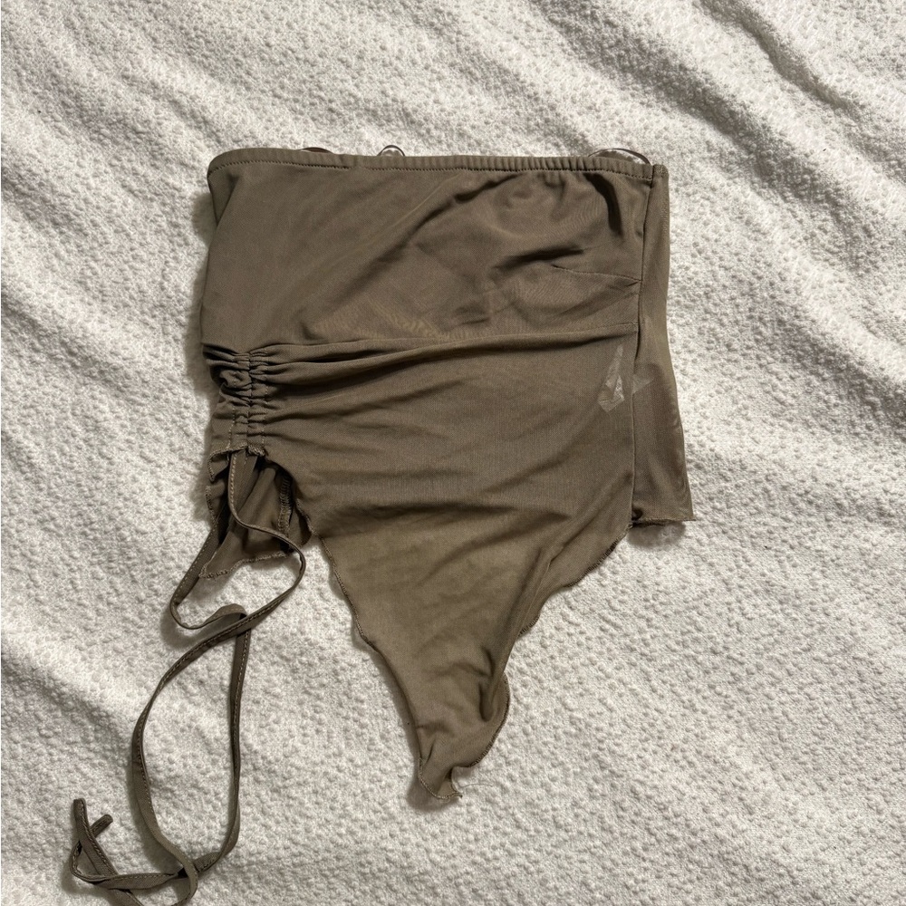 Edikted Olive Asymmetrical Top